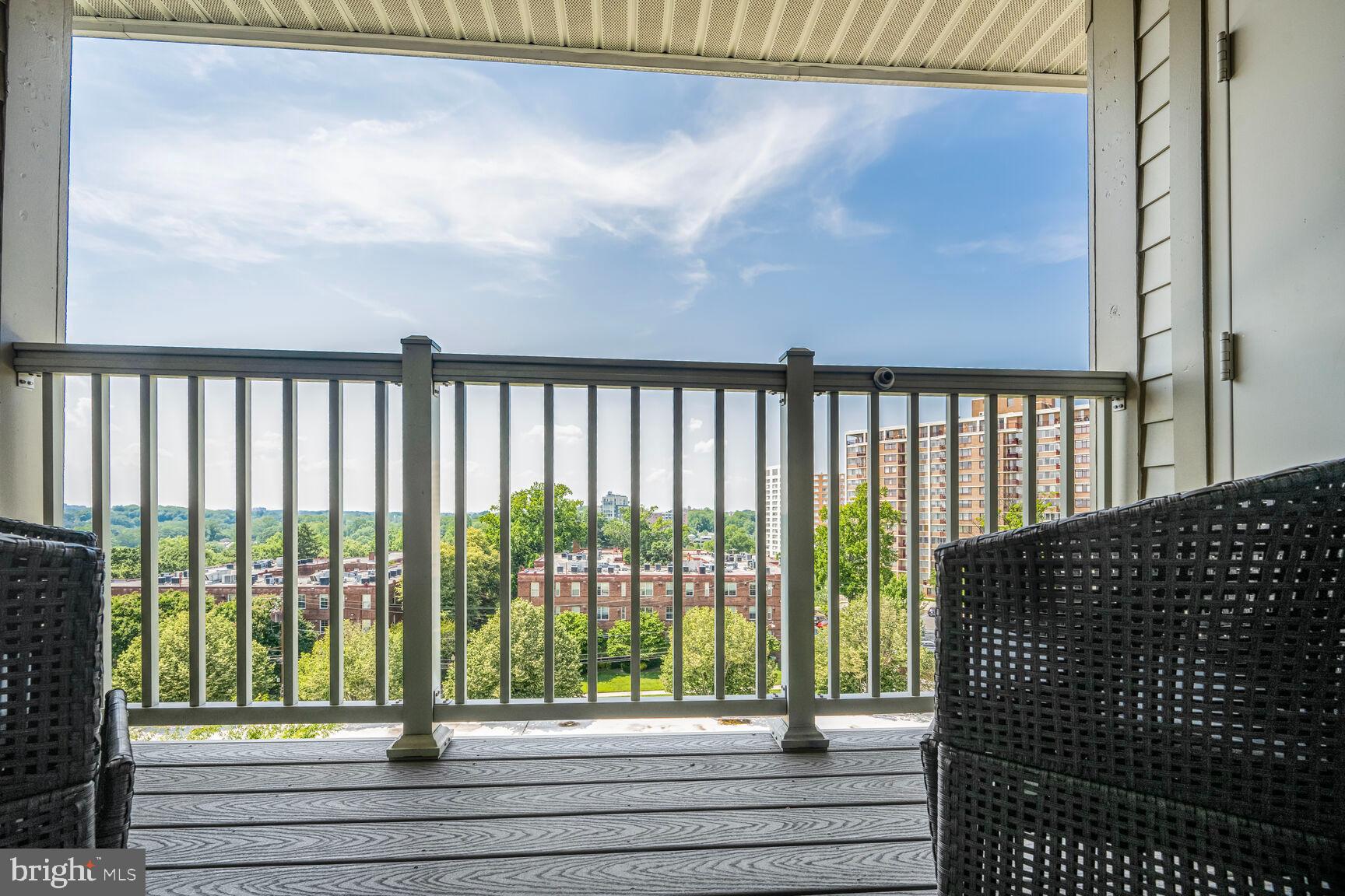 8045 Newell Street, Unit 516 Silver Spring, MD 20910 - Photo 26 of 33 a view of a balcony from a window