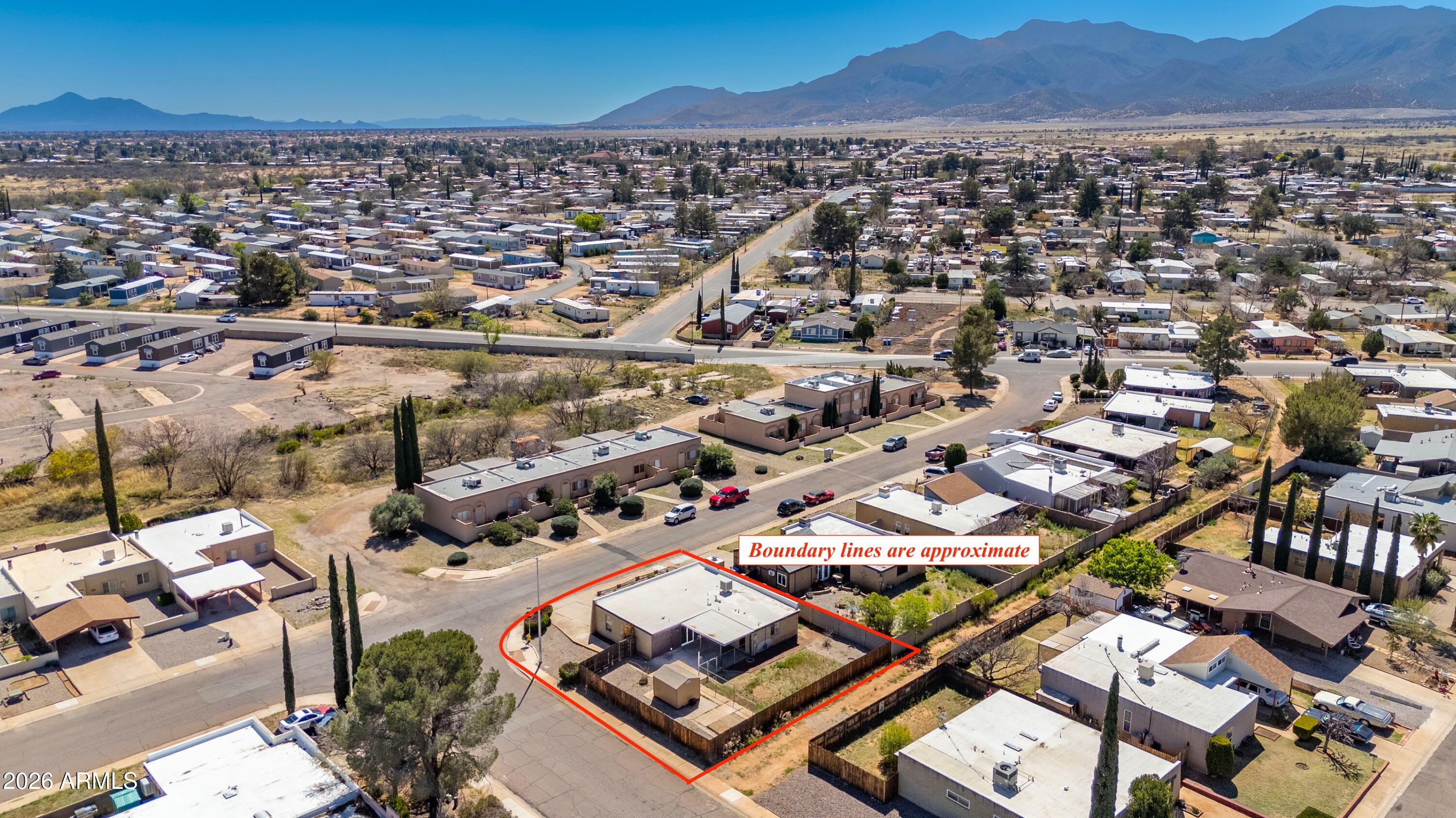 520 South 3rd Street Sierra Vista, AZ 85635 - Photo 27 of 28 an aerial view of a residential building and street