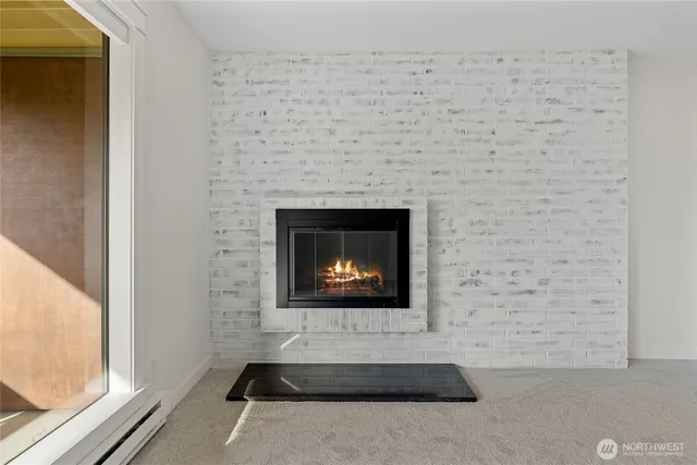 a brick oven with a fireplace