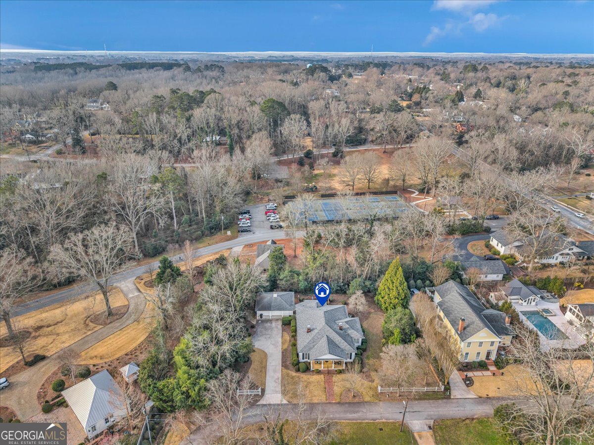 661 East Walton Street Madison, GA 30650 - Photo 31 of 35 an aerial view of a house with a yard