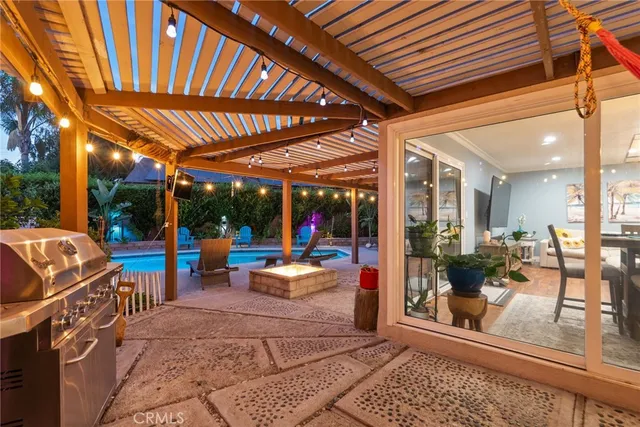 a view of living room with patio