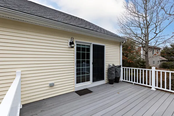 a view of a deck
