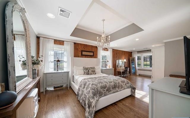 453 West Saddle River Road Upper Saddle River, NJ 07458 - Photo 11 of 28 a bedroom with a bed window and a flat screen tv