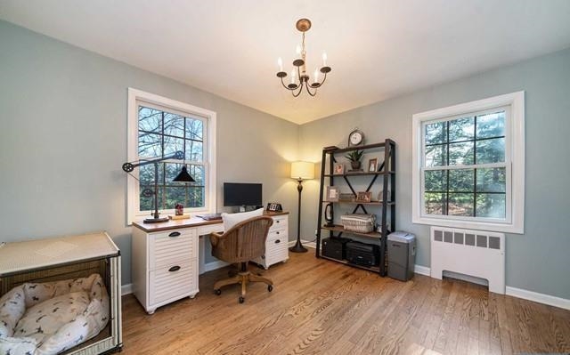 453 West Saddle River Road Upper Saddle River, NJ 07458 - Photo 14 of 28 a view of a workspace with furniture and a window