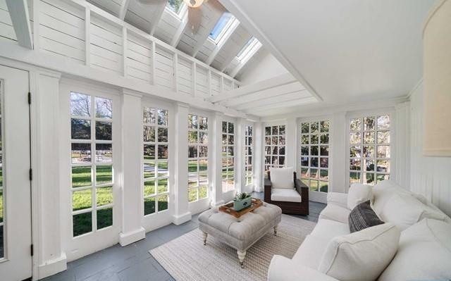453 West Saddle River Road Upper Saddle River, NJ 07458 - Photo 16 of 28 a living room with furniture and floor to ceiling windows