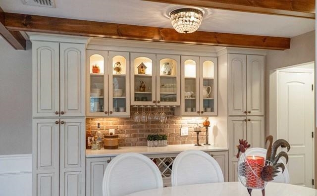 453 West Saddle River Road Upper Saddle River, NJ 07458 - Photo 5 of 28 a bathroom with a granite countertop sink and a large mirror