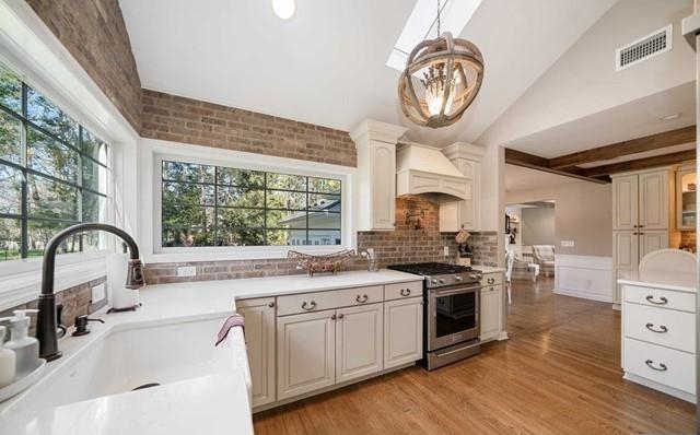 453 West Saddle River Road Upper Saddle River, NJ 07458 - Photo 7 of 28 a kitchen with stainless steel appliances granite countertop a stove and a sink