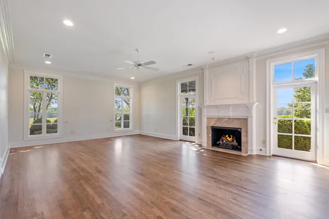 a bathroom with a sink vanity and mirror