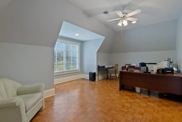 a view of a lake with a mountain