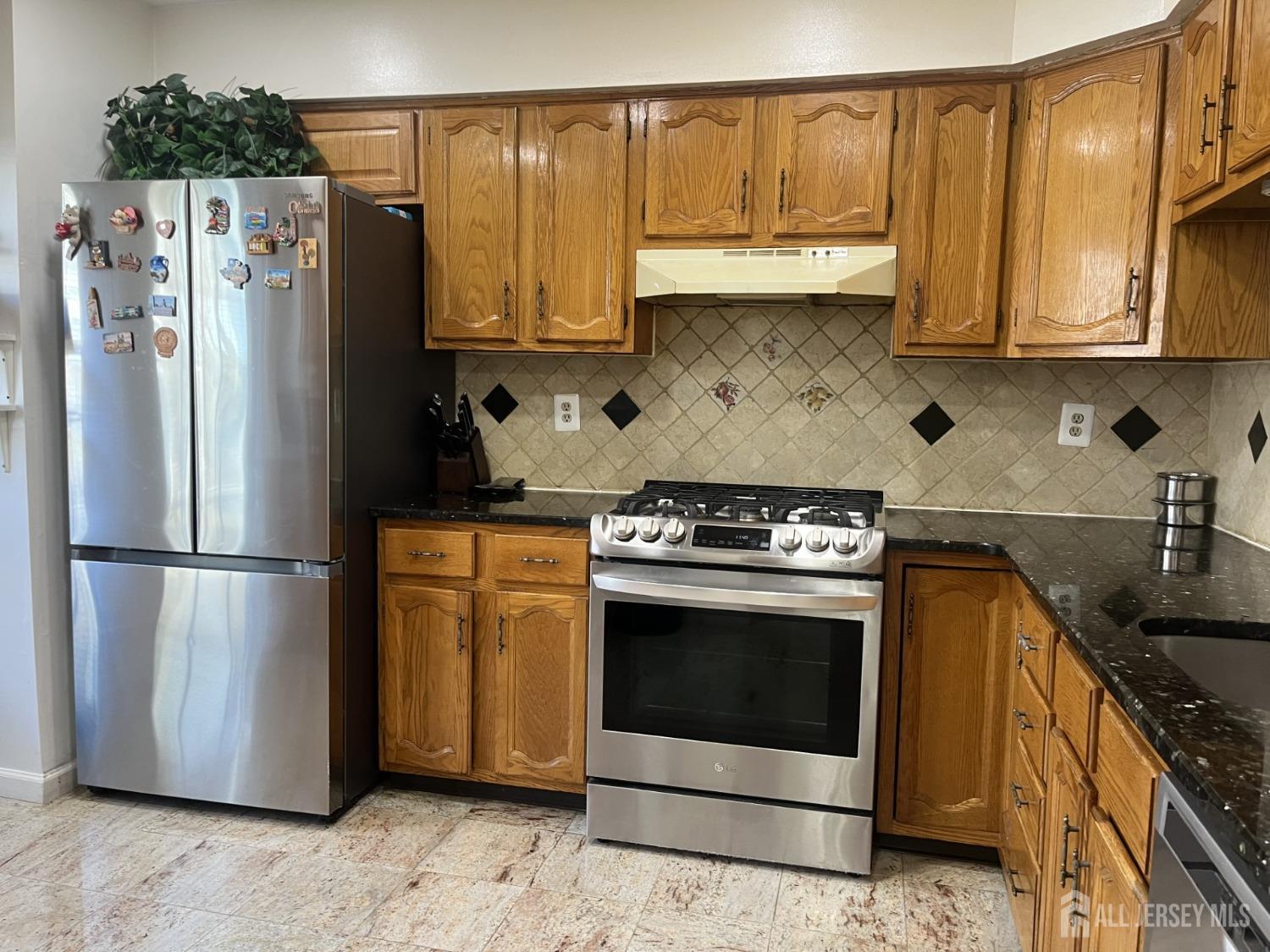 1505 Timber Oaks Road Edison, NJ 08820 - Photo 5 of 27 a kitchen with stainless steel appliances granite countertop a refrigerator a stove a sink and cabinets