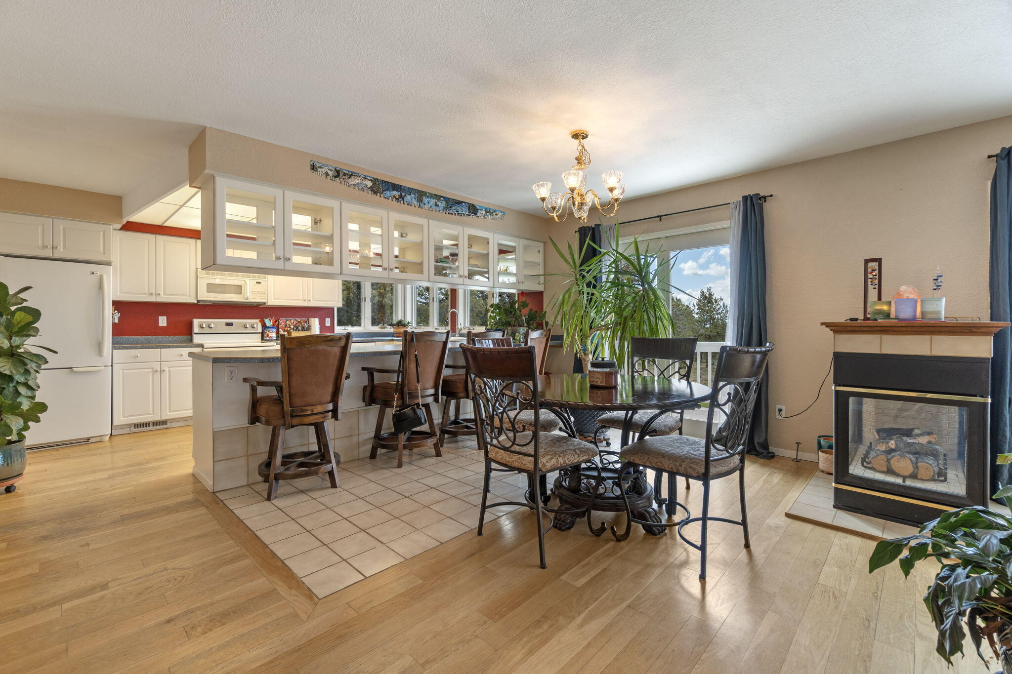 17722 Pope Road Merrill, OR 97633 - Photo 19 of 61 a view of a dining room with furniture window and outside view