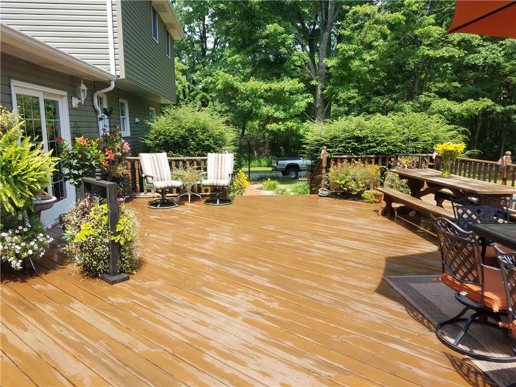 226 Knoch Road Saxonburg, PA 16056 - Photo 3 of 23 Enjoy entertaining on this 30x30 Deck which leads to the stunning picnic pavilion with an additional room to enjoy quiet evenings! Door leads to the oversized family Room!