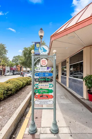 a view of a road with an ocean view