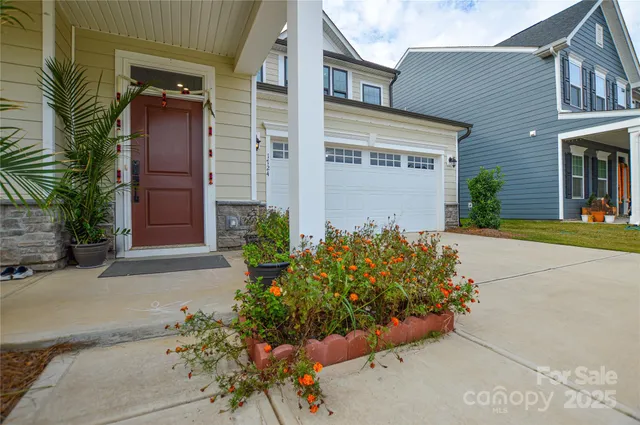a view of a entryway door front of house