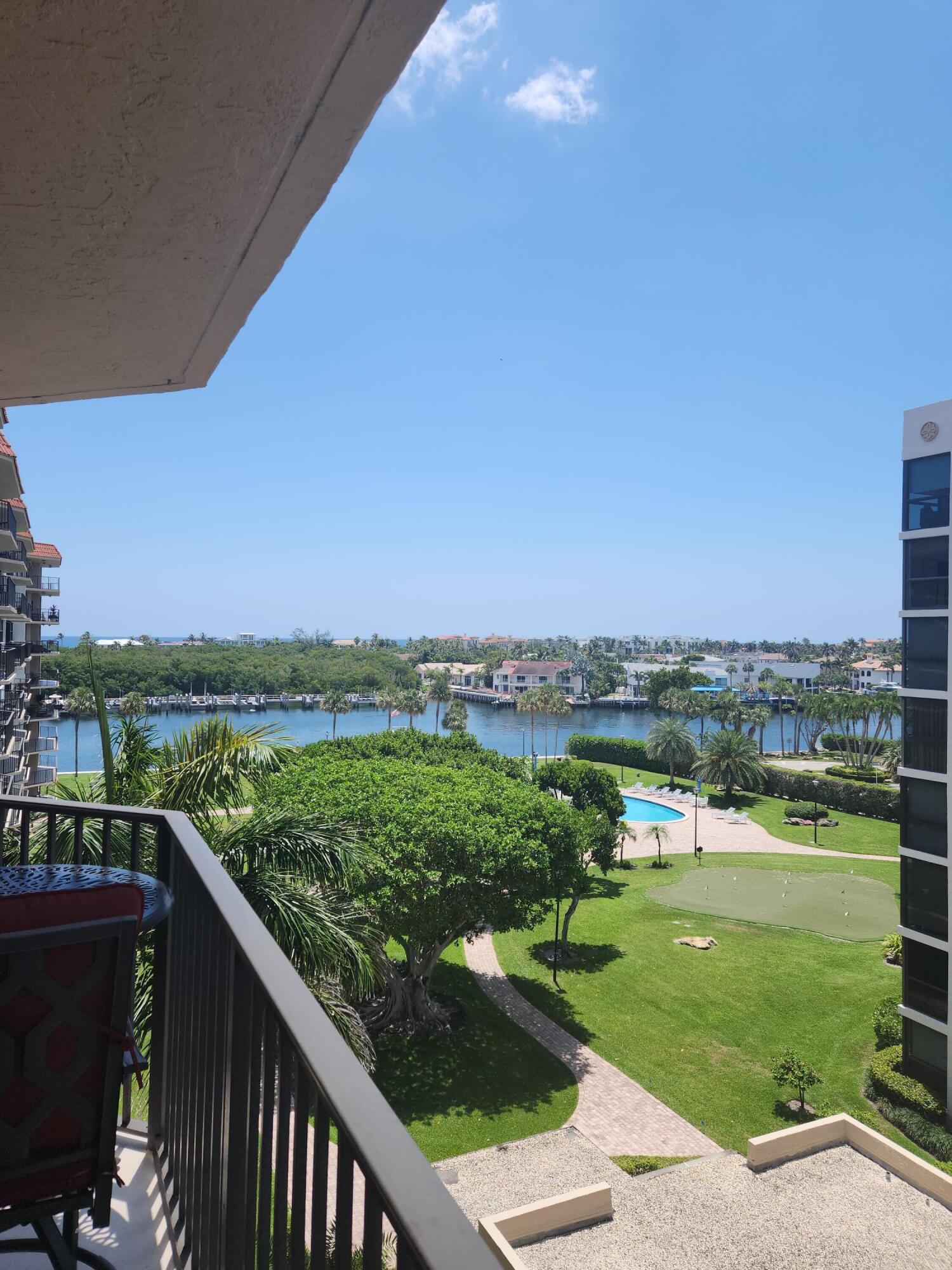 899 Jeffery Street, Unit 601 Boca Raton, FL 33487 - Photo 17 of 47 a view of a balcony with city view