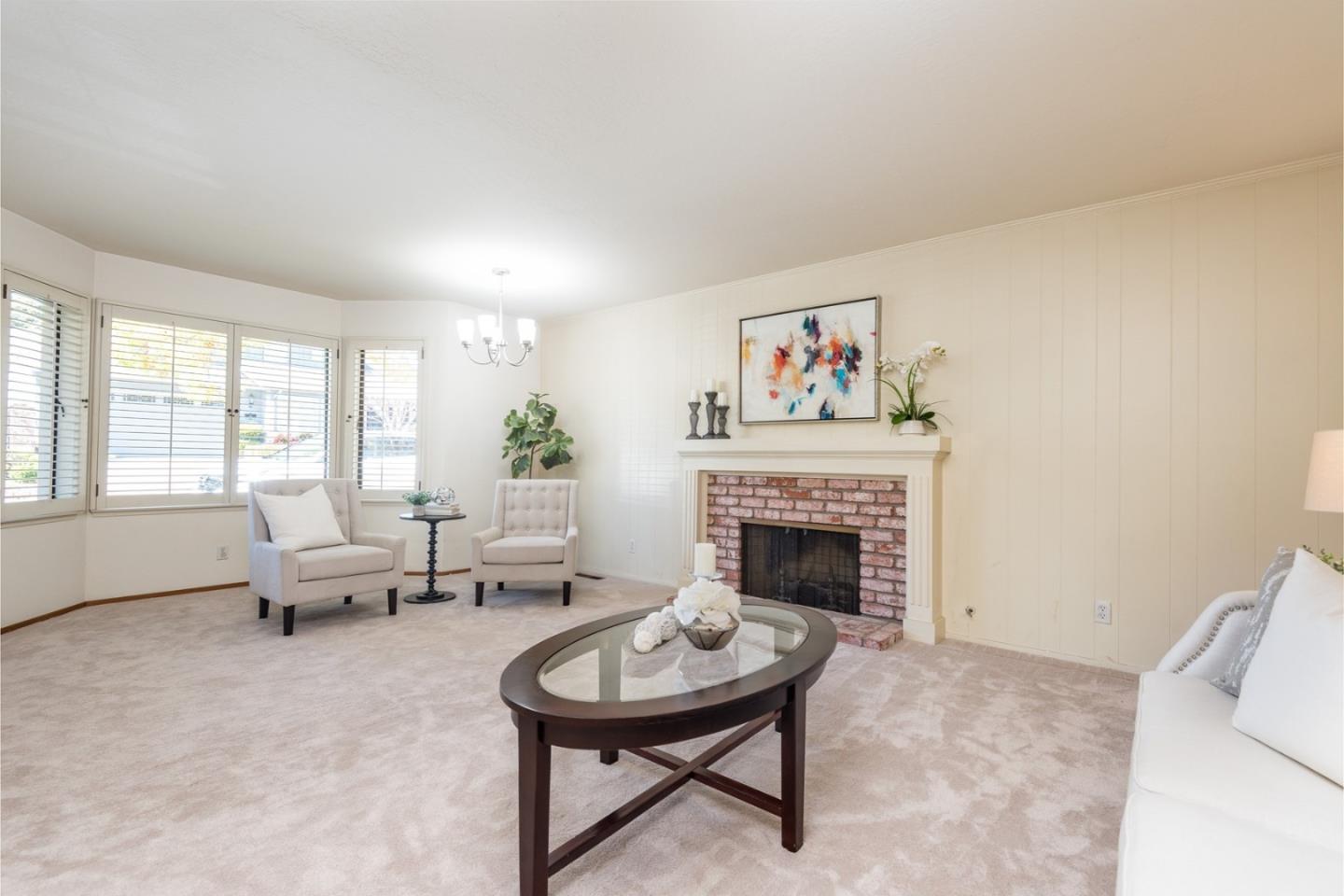 237 Timothy Drive San Carlos, CA 94070 - Photo 6 of 30 a living room with furniture and a fireplace