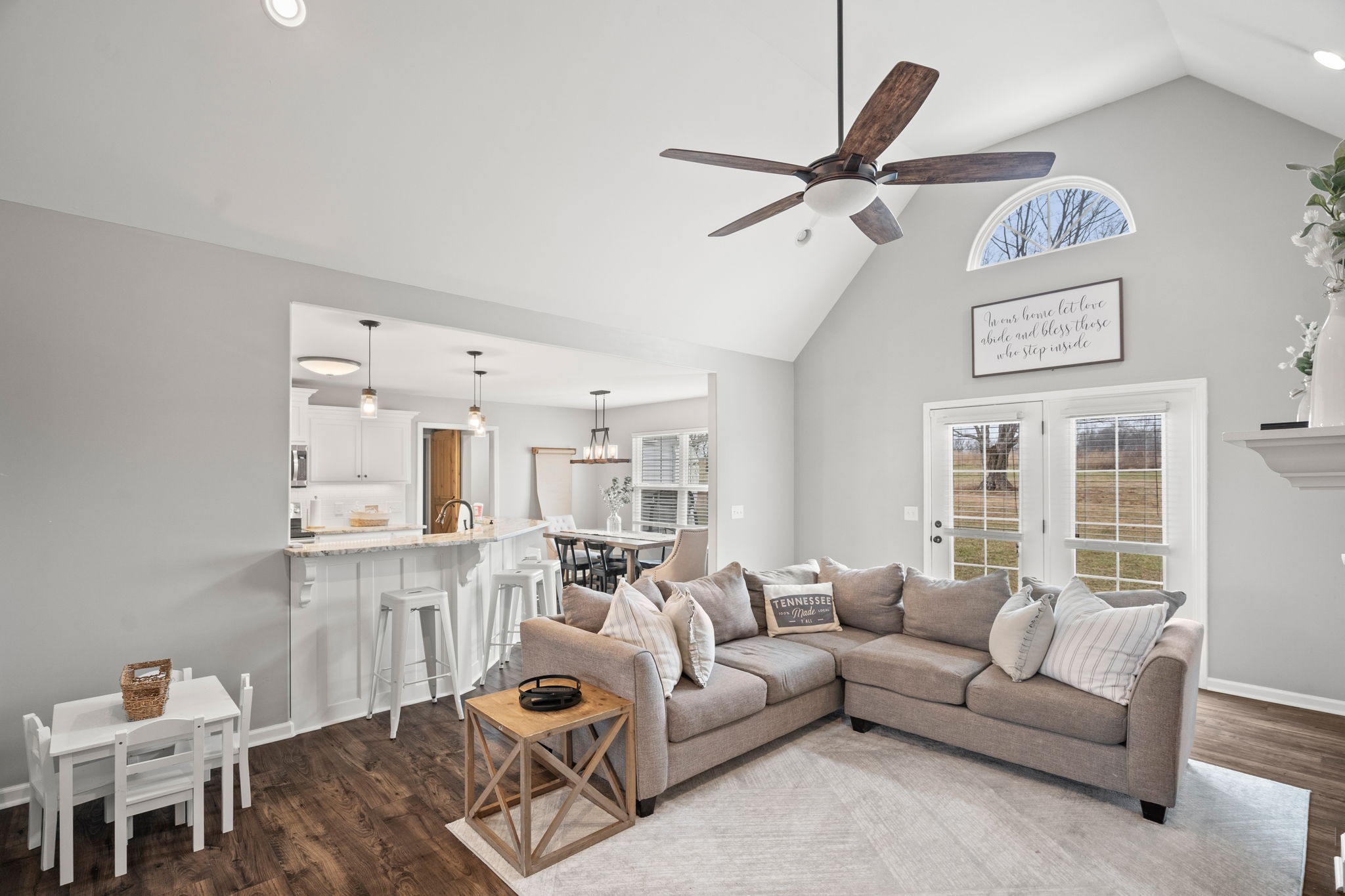 3706 Calista Road White House, TN 37188 - Photo 14 of 55 a living room with furniture and kitchen view