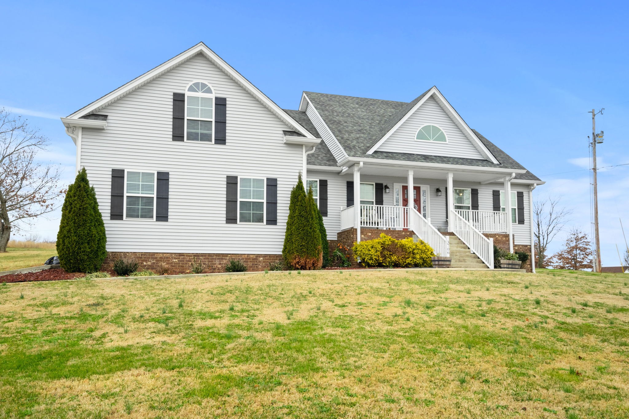 3706 Calista Road White House, TN 37188 - Photo 4 of 55 a front view of a house with a yard