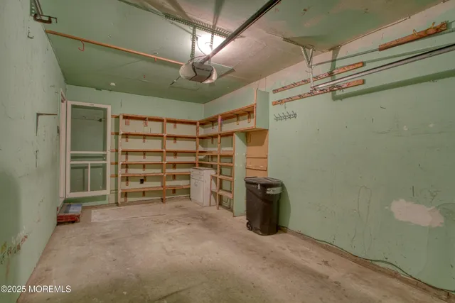 a view of a storage room