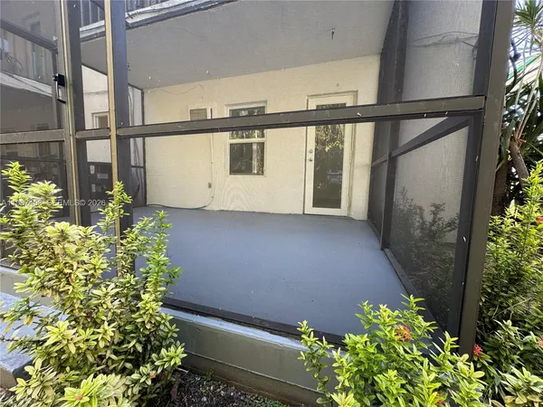 a view of a balcony