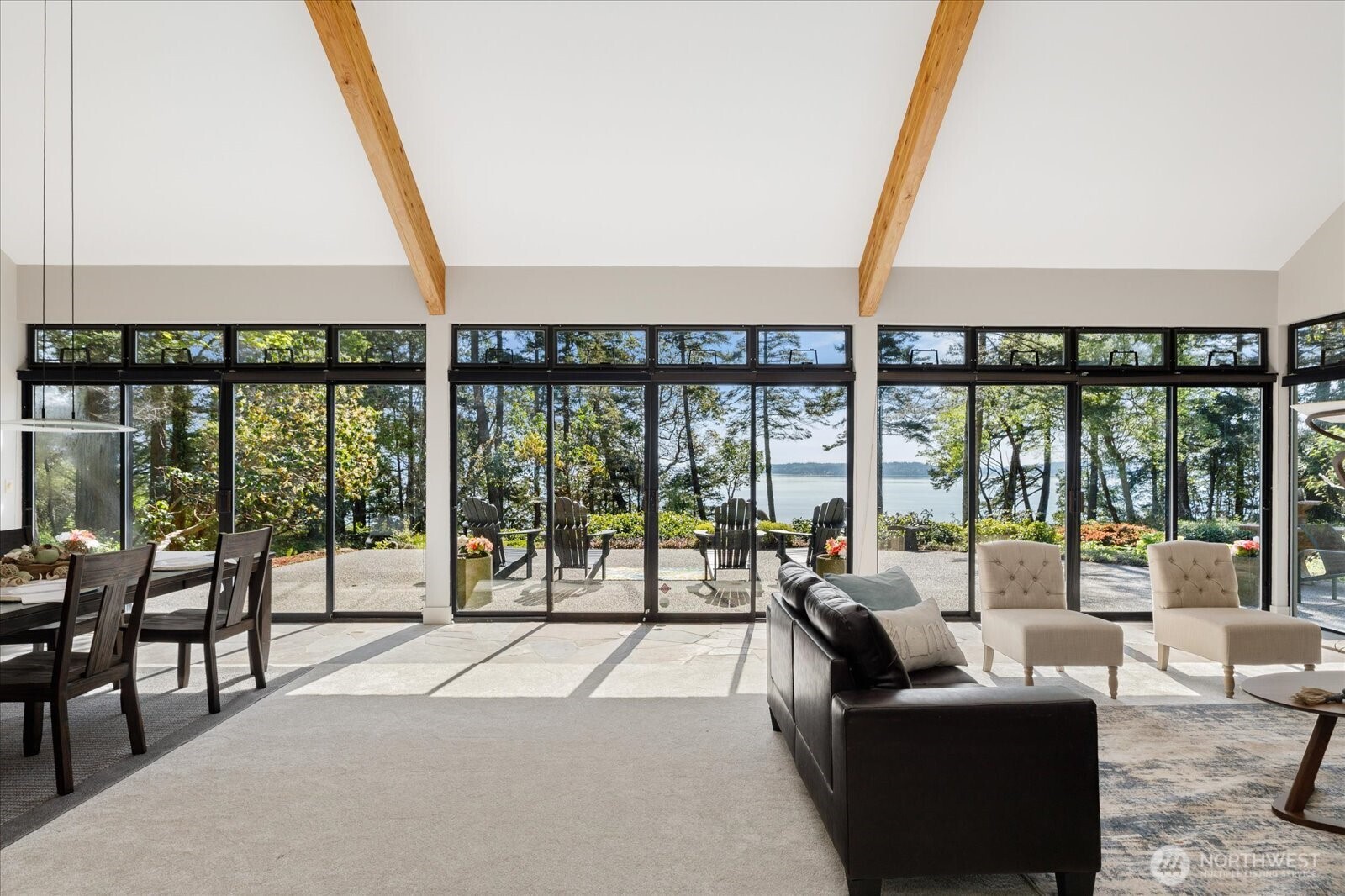 1912 East Hunskor Road Oak Harbor, WA 98277 - Photo 8 of 40 a living room with furniture and large windows