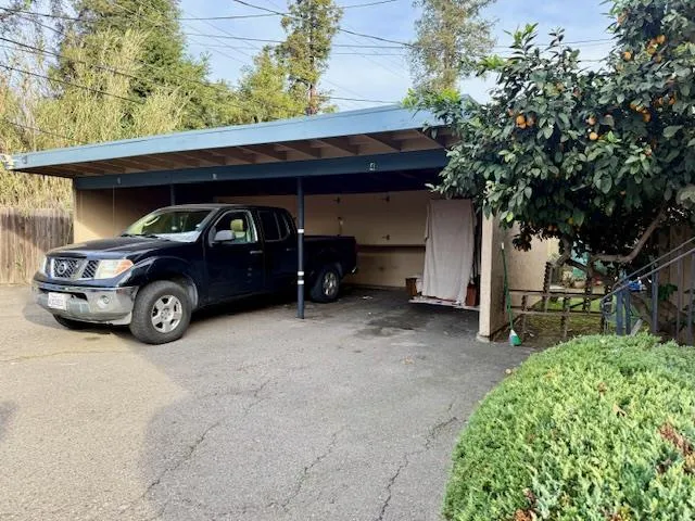 a car parked in garage
