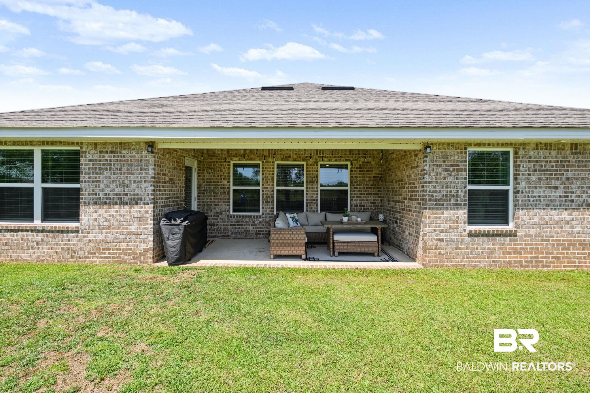 8021 Valor Rdg Way North Mobile, AL 36619 - Photo 8 of 34 Covered patio area featuring a concrete slab, recessed lighting, and direct access from the interior
