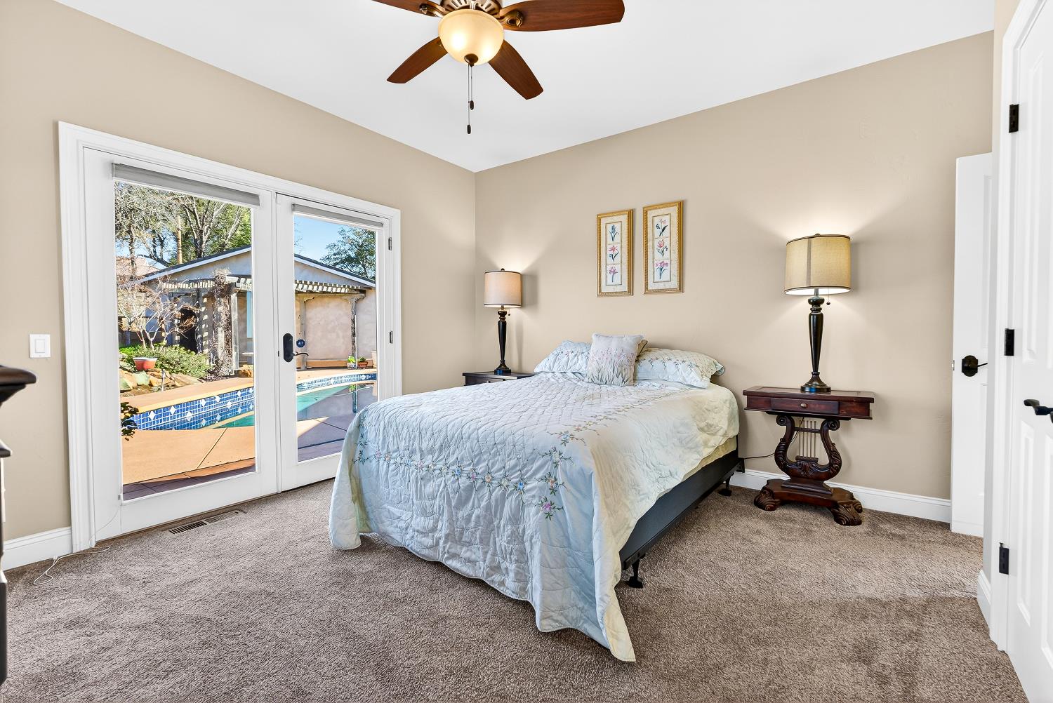 19165 Leopard Court Grass Valley, CA 95949 - Photo 49 of 74 Second Guest Bedroom with access to the pool