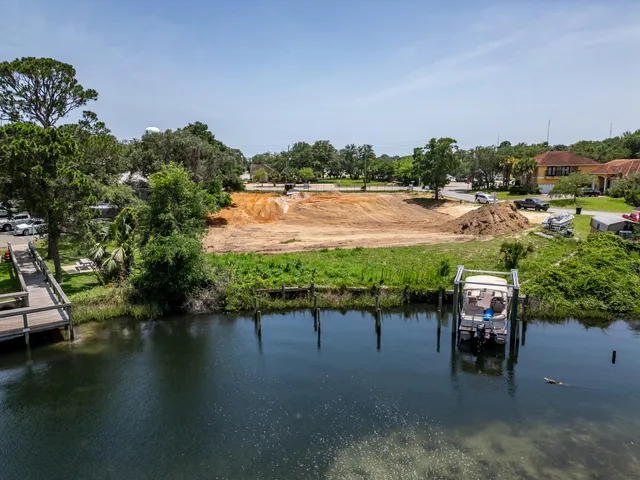 a view of lake with houses