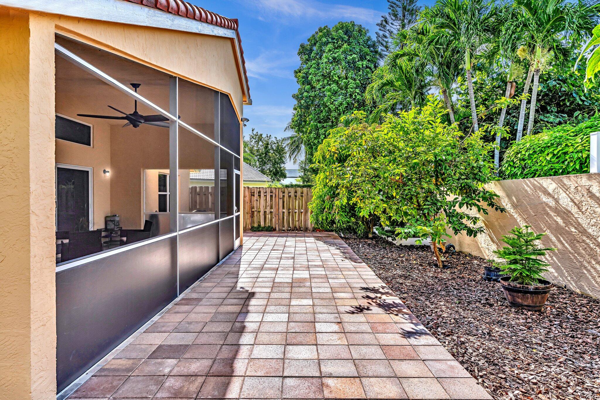 22687 Royal Crown Terrace East Boca Raton, FL 33433 - Photo 46 of 70 New Pavers Fully Enclosed Yard