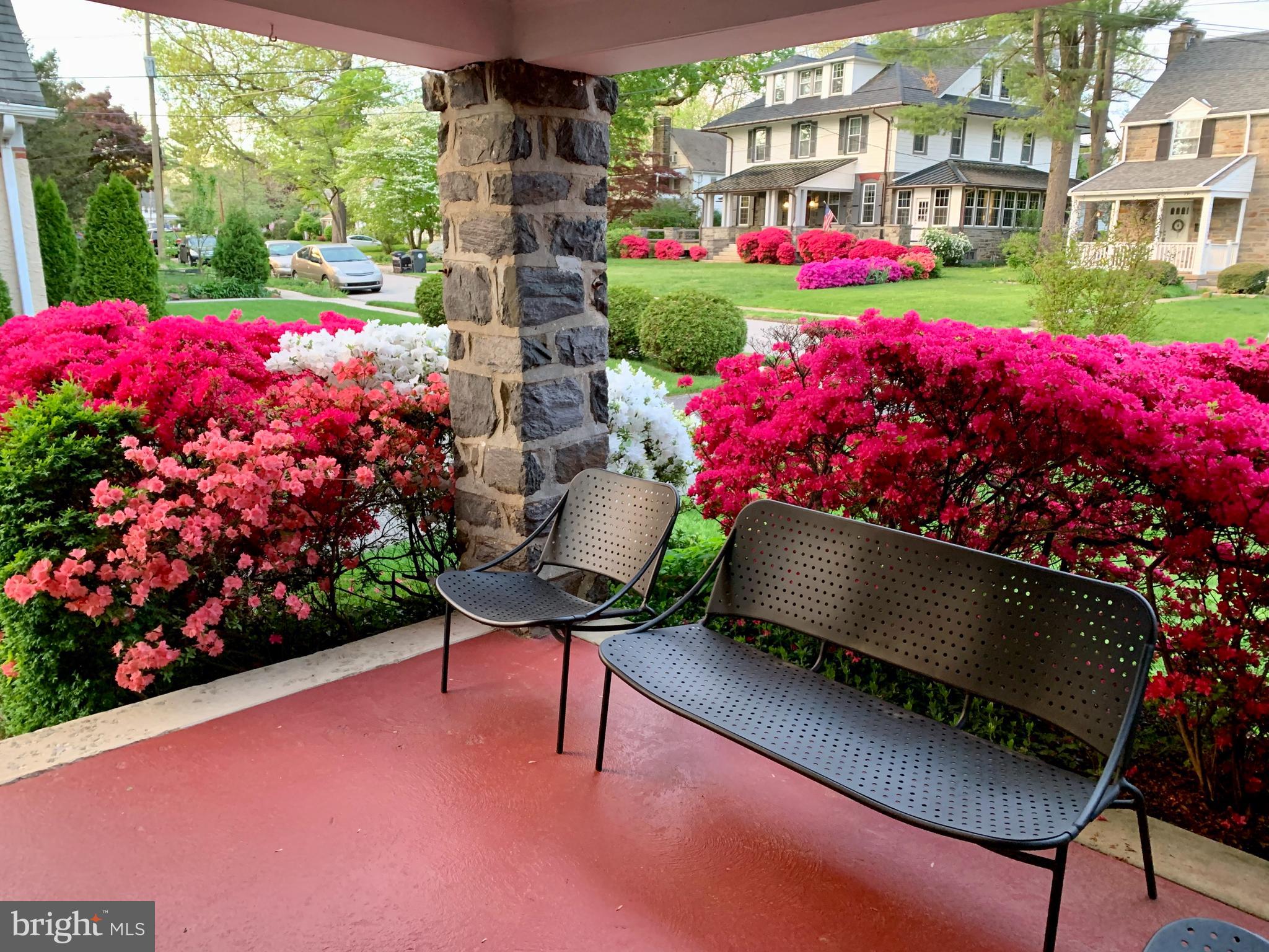2910 Mapleshade Road Ardmore, PA 19003 - Photo 4 of 30 Gorgeous view from the front porch in the SPRING.