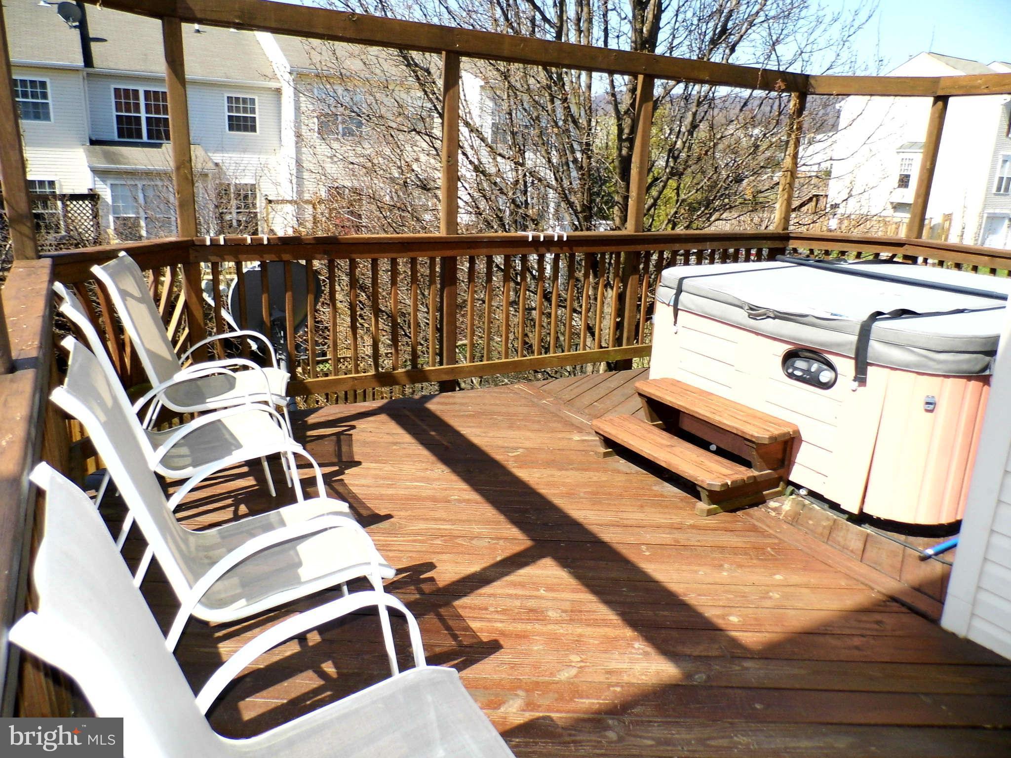 2483 Lakeside Drive Frederick, MD 21702 - Photo 10 of 18 Exterior (Rear) Deck with hot tub