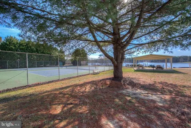 a view of outdoor space with deck and tree