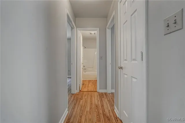 wooden floor in a gallery