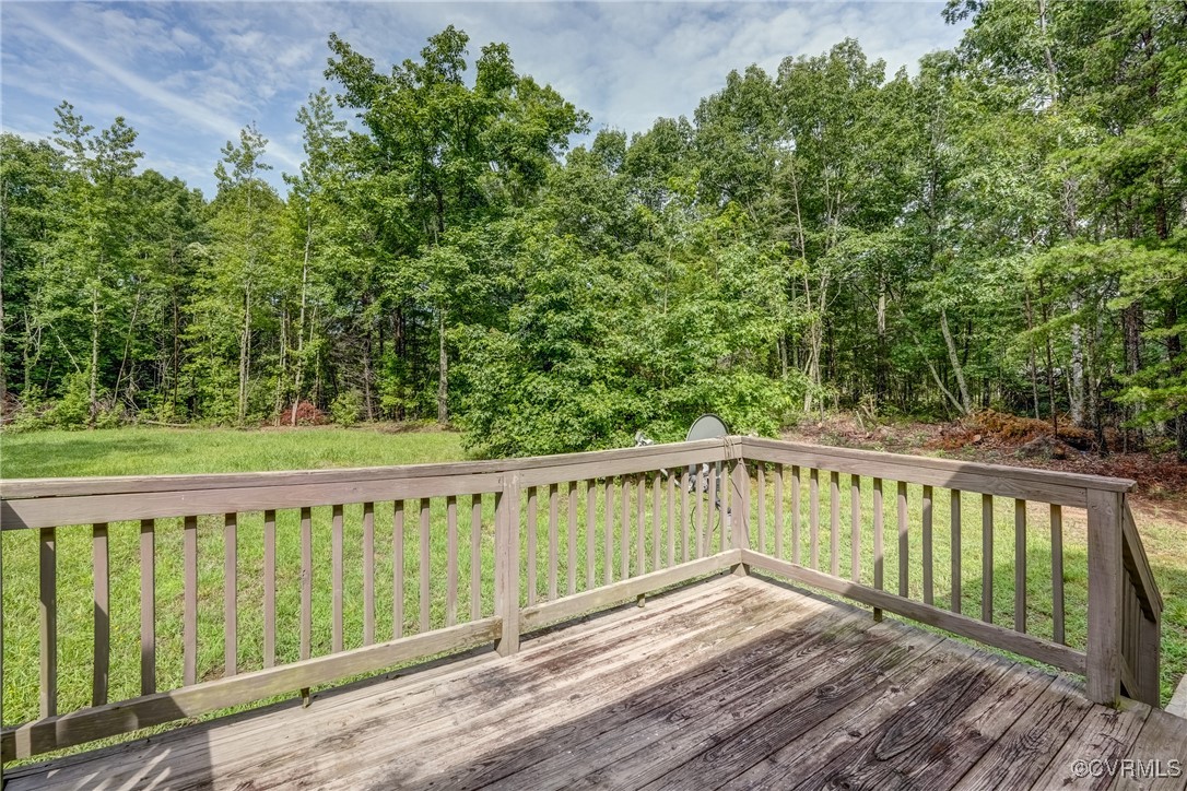 4385 Chappell Road Keysville, VA 23947 - Photo 22 of 29 a view of a wooden deck