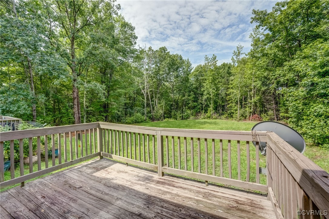 4385 Chappell Road Keysville, VA 23947 - Photo 23 of 29 a view of a wooden roof deck