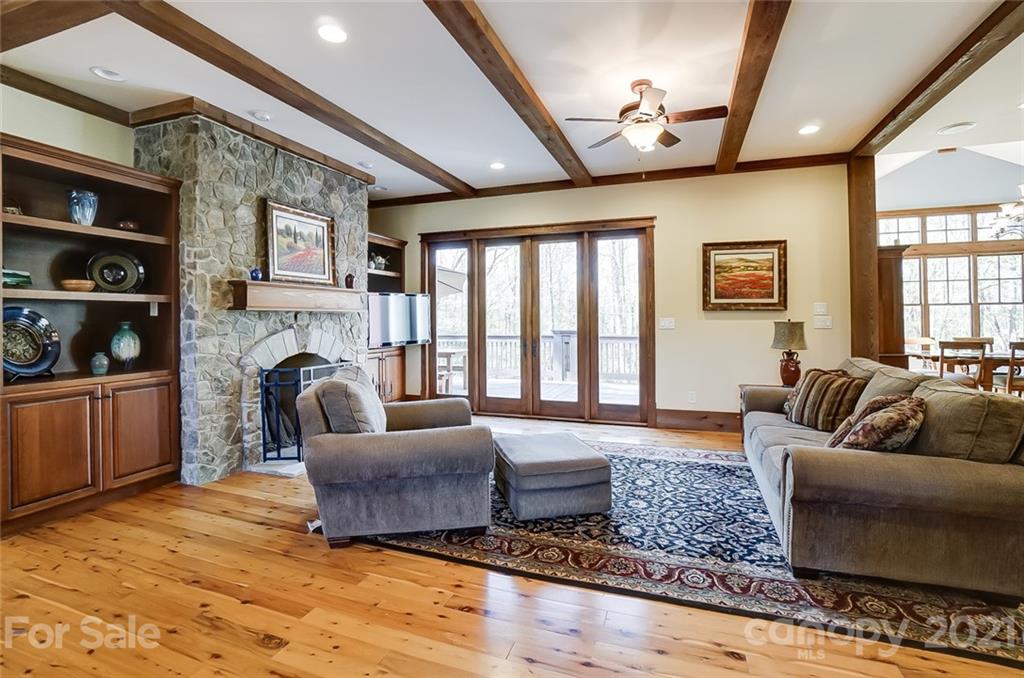 215 Eagle Cove Drive Cherryville, NC 28021 - Photo 5 of 48 a living room with furniture and a fireplace