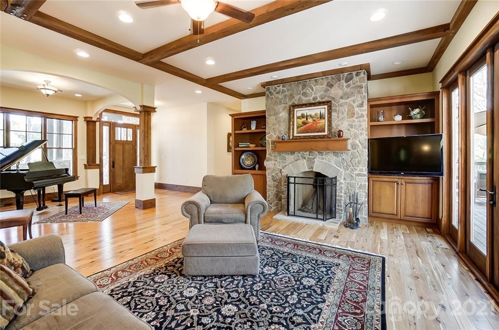 215 Eagle Cove Drive Cherryville, NC 28021 - Photo 7 of 48 a living room with furniture and a fireplace
