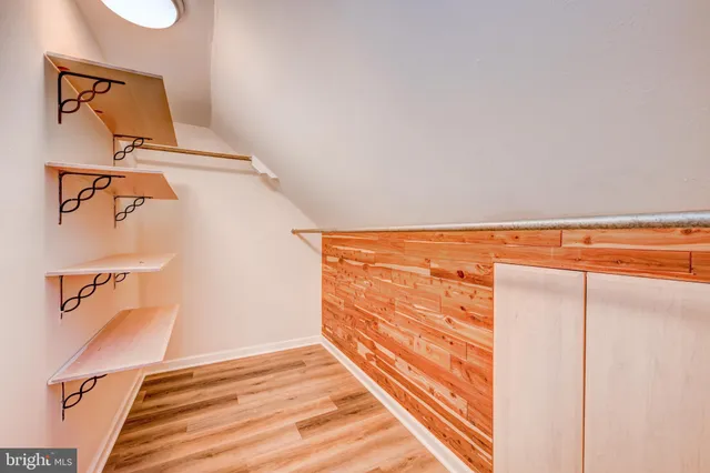 a view of a walk in closet