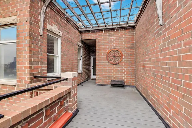 a view of a city with tall buildings