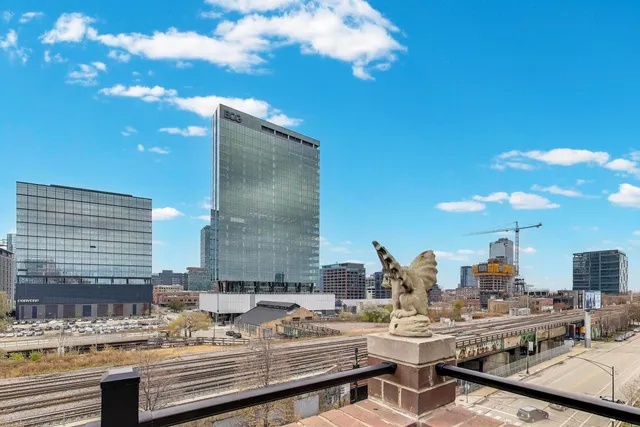 a view of parking garage with cars