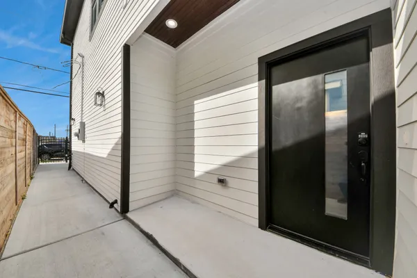 a view of front door