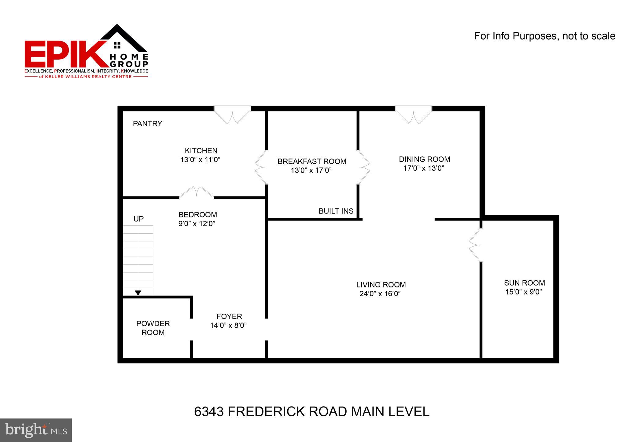 6343 Frederick Road Catonsville, MD 21228 - Photo 40 of 41 Main Level Floorplan