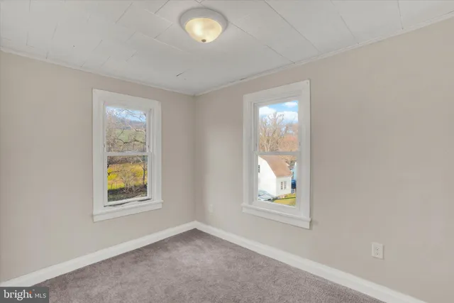 a view of an empty room