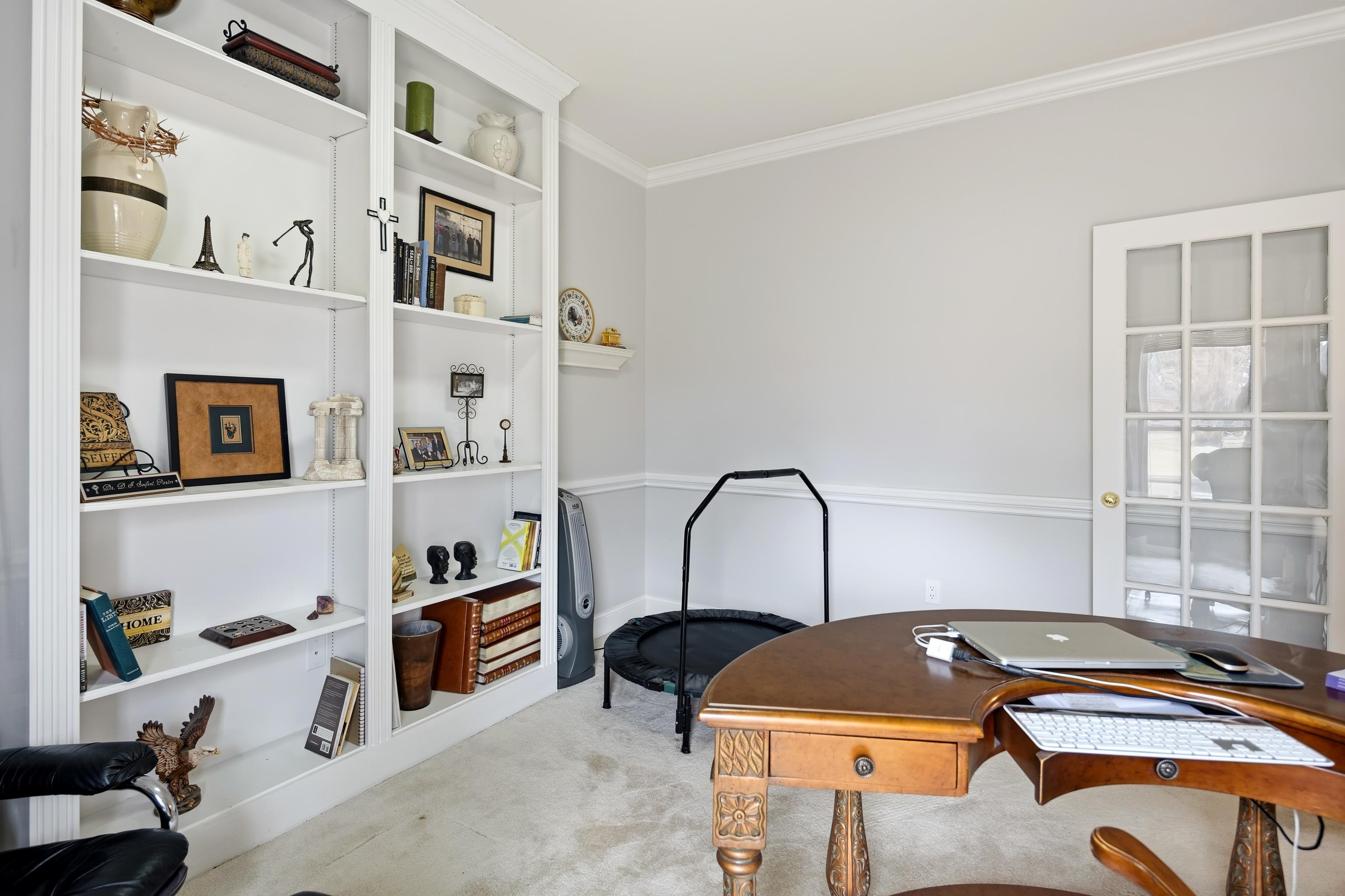 10281 Peyton Path Cove Collierville, TN 38017 - Photo 27 of 40 Office with crown molding and light colored carpet