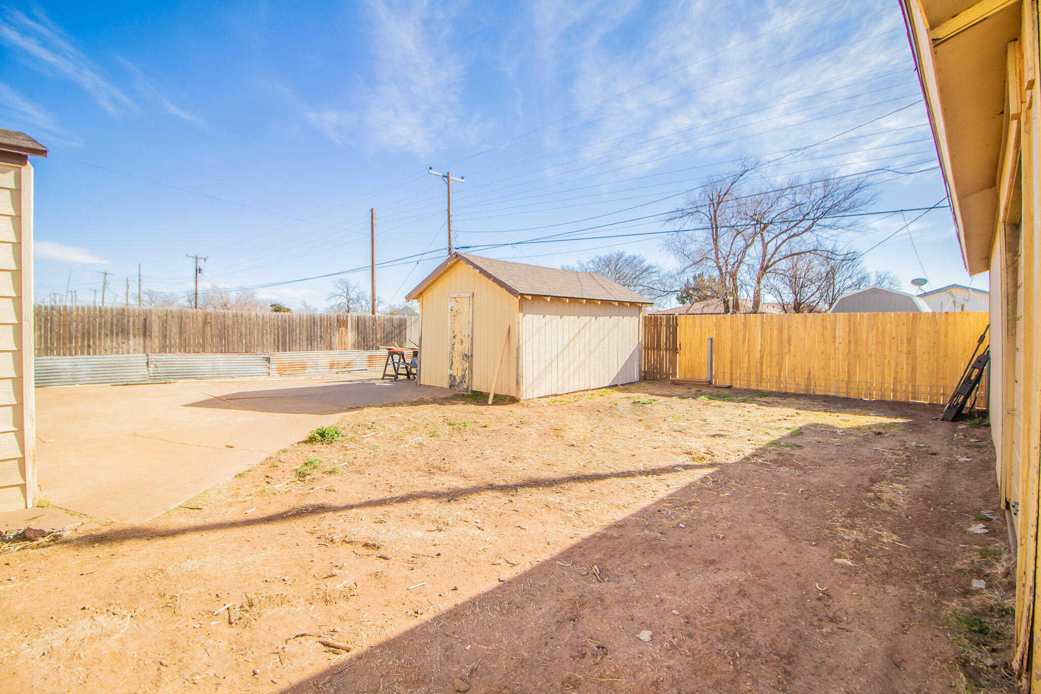 6403 23rd Street Lubbock, TX 79407 - Photo 27 of 29 a view of a backyard of a house