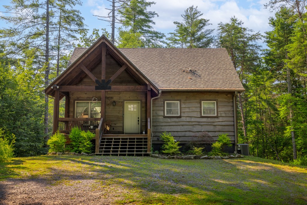 345 Deer Trail Mineral Bluff, GA 30559 - Photo 2 of 31 a front view of a house with a yard
