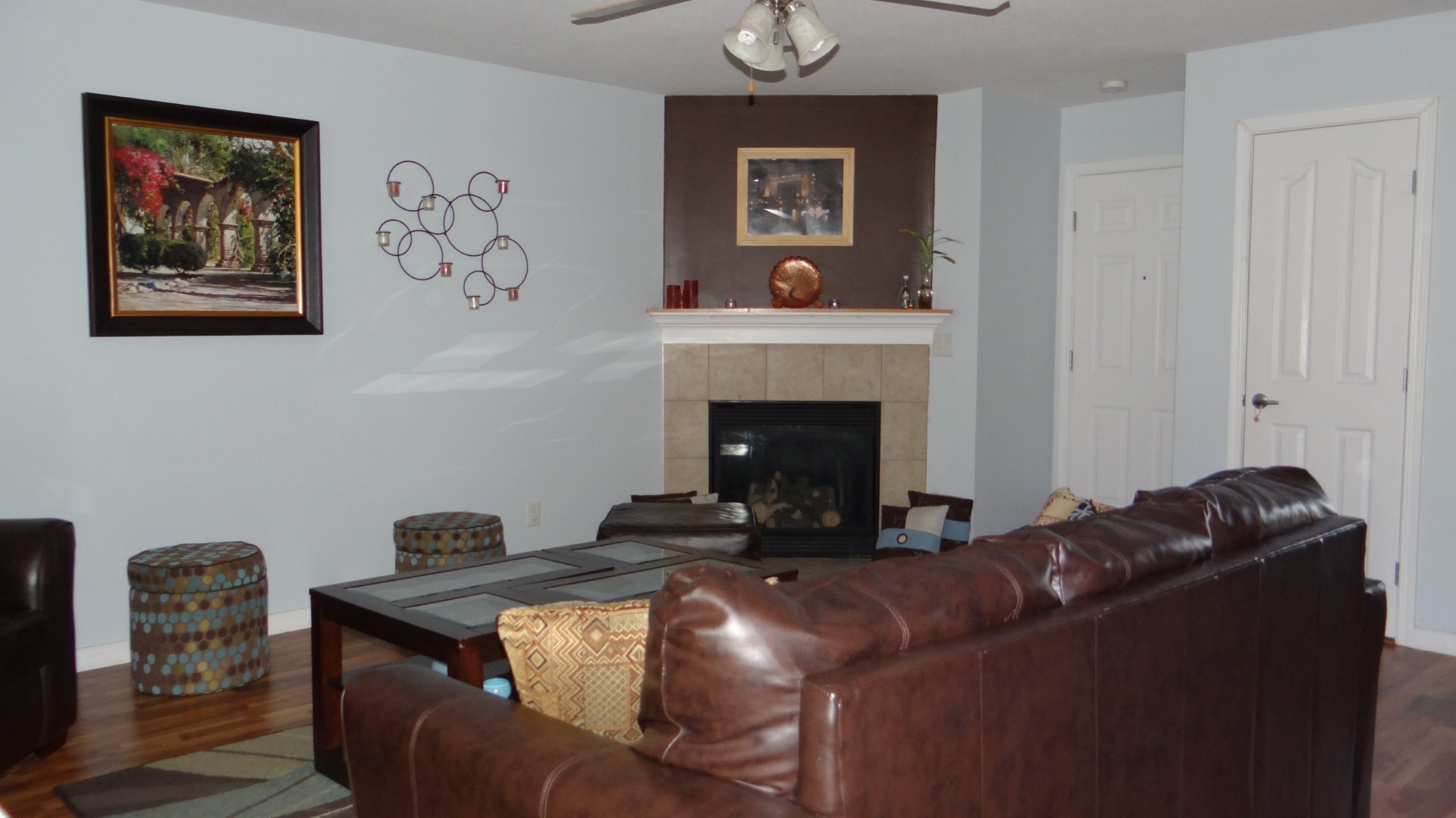 806 Cobblefield Road Champaign, IL 61822 - Photo 4 of 20 a living room with furniture and a fireplace