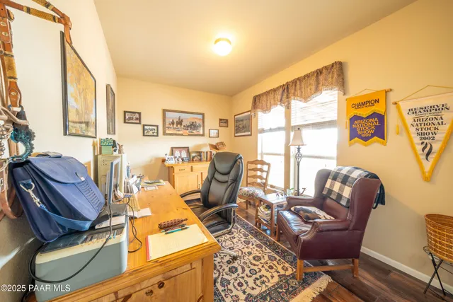 a bedroom with a bed and a cabinets