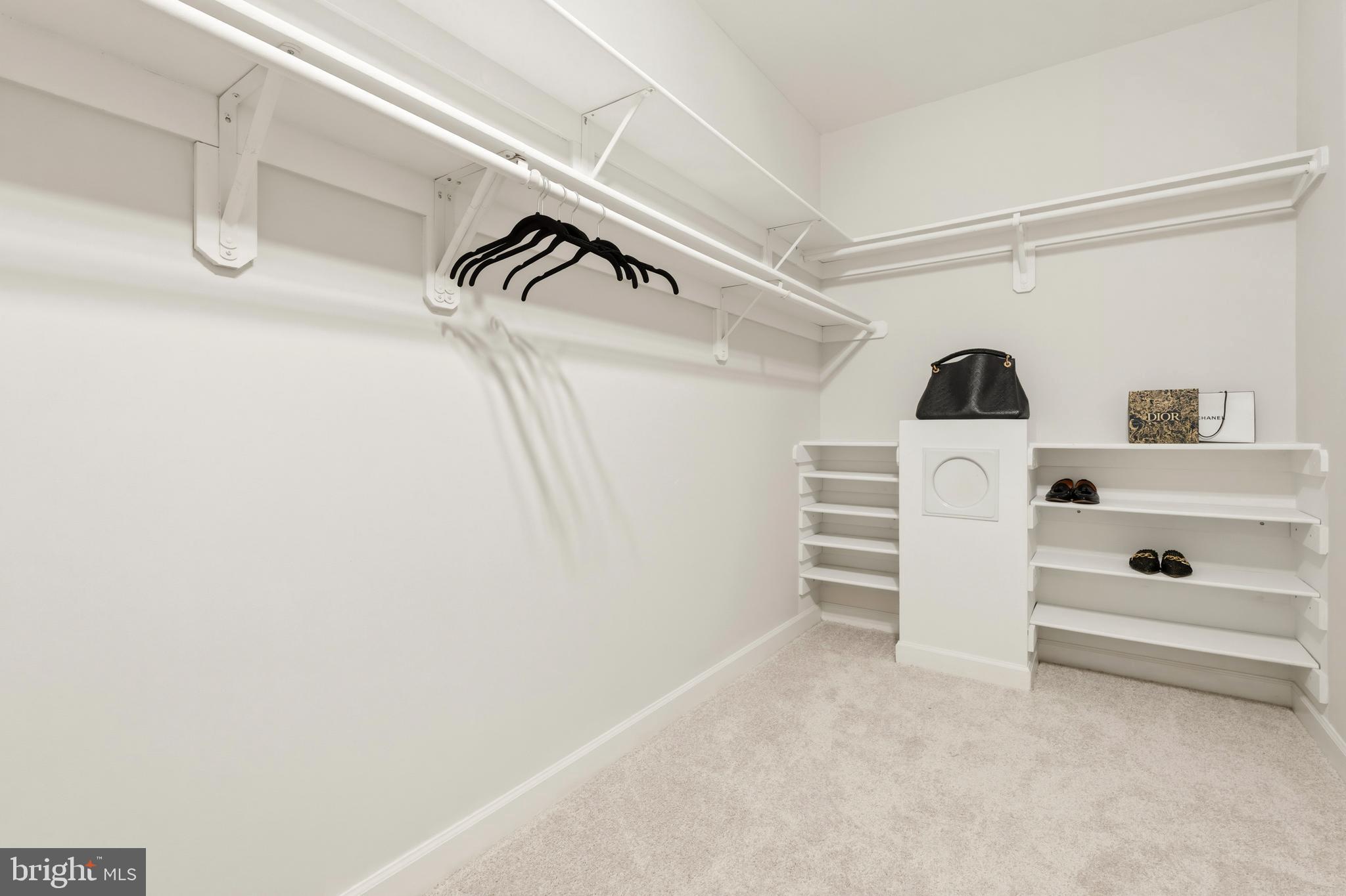 9313 Harrisons Farm Way Laytonsville, MD 20882 - Photo 37 of 77 a view of walk in closet with empty racks